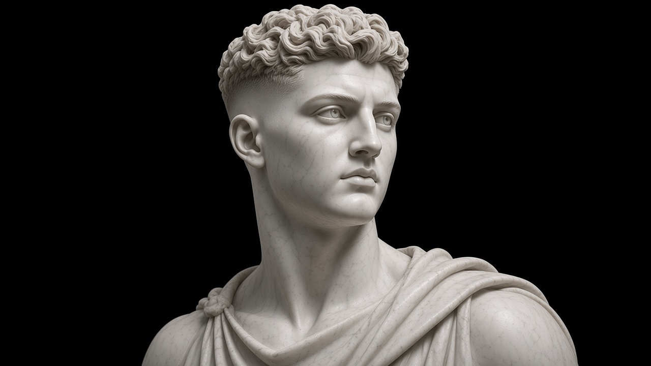 Brock Chain — white marble bust