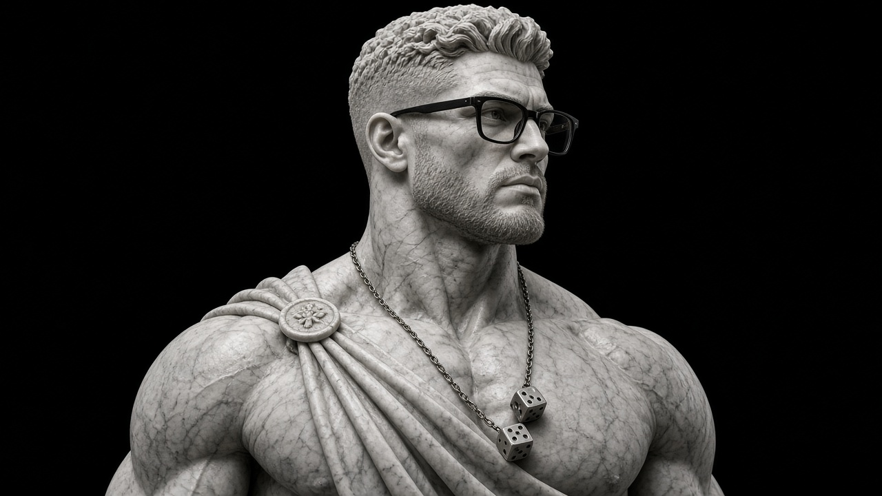 Dice Tyson — white marble bust