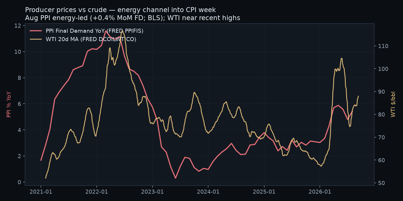 PPI vs WTI — why HOLD into CPI